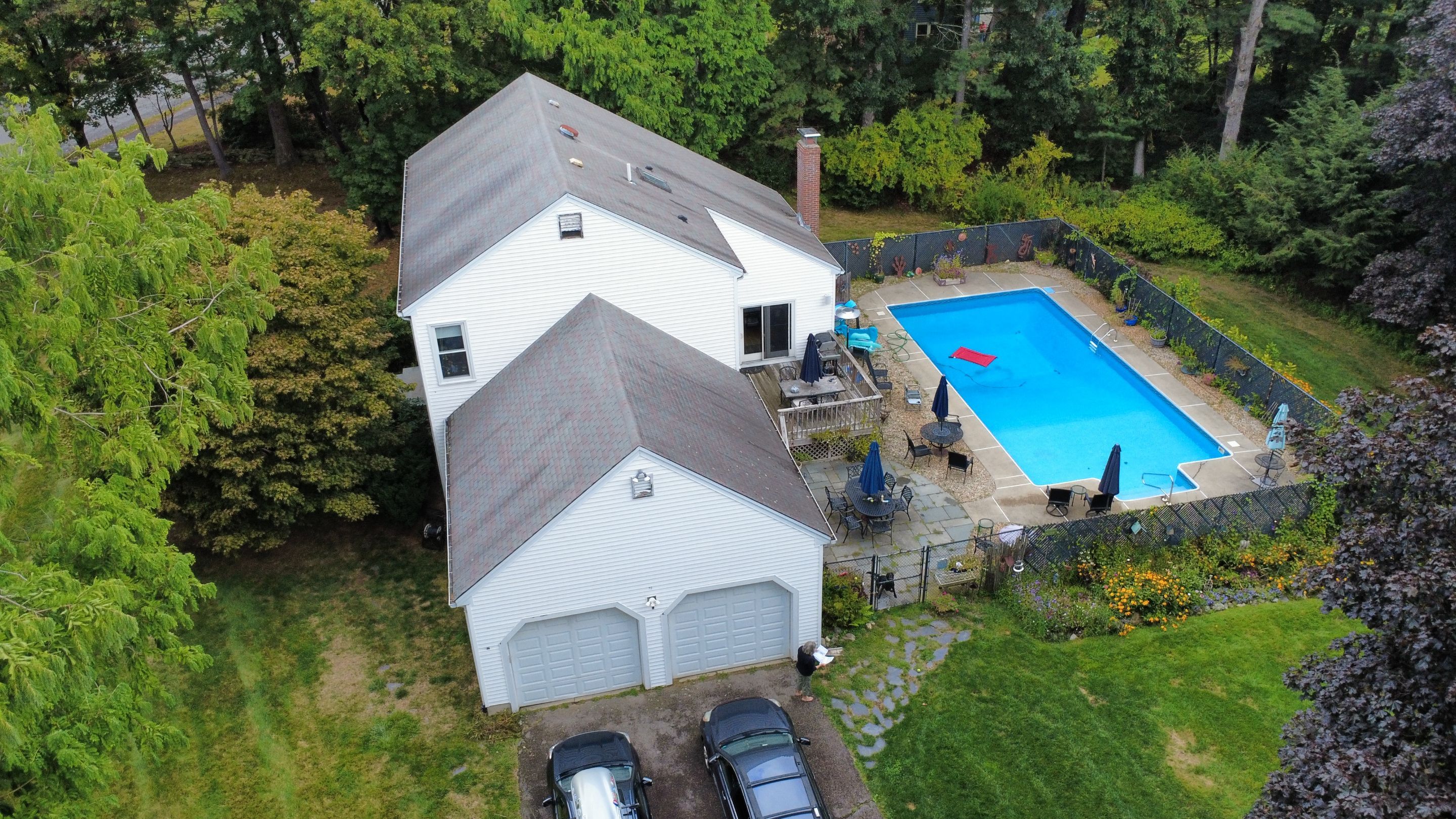 Before Pitched Roof in Framingham, MA - Architectural Shingle & Skylight Replacement